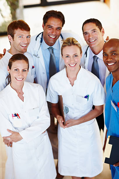 istock Group of smiling medical professionals 184381998
