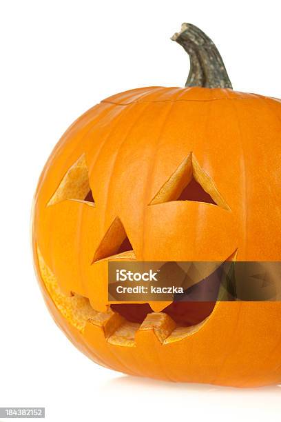 Halloween Pumpkin Stock Photo - Download Image Now - Anthropomorphic Smiley Face, Autumn, Celebration Event