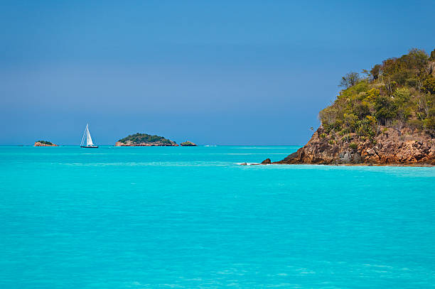 istock Sailboat With Little Islands 184382869