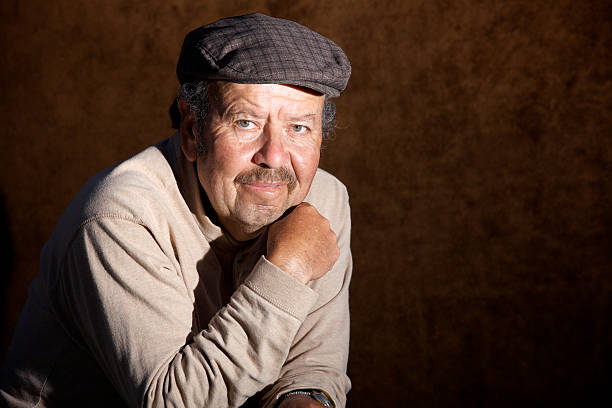 istock Green eyes of the old man 184383915