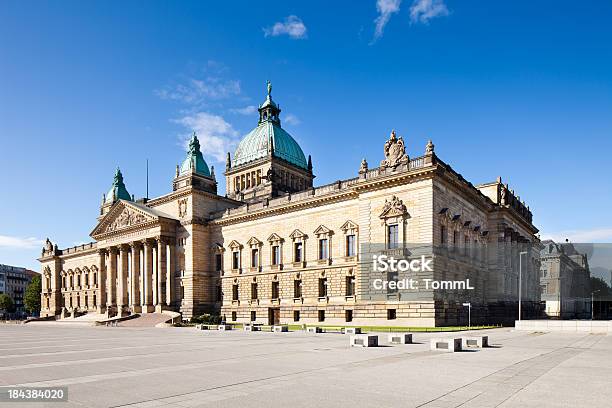 Federal Administrative Court Leipzig Stock Photo - Download Image Now - Leipzig - Saxony, Architectural Column, Architectural Dome