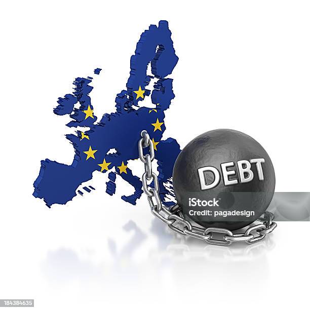 Debito Unione Europea - Fotografie stock e altre immagini di Carta geografica - Carta geografica, Debito, A forma di stella