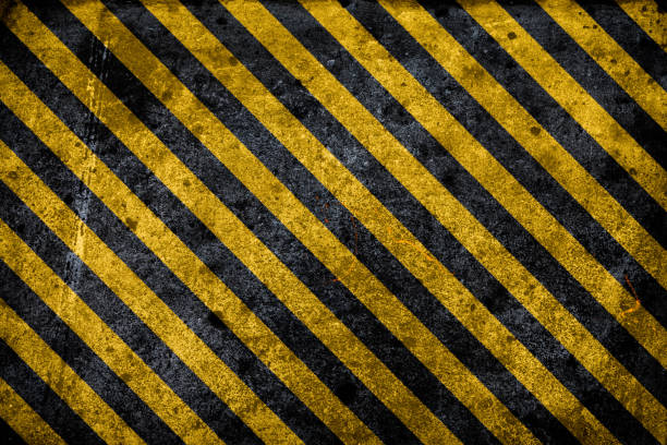 illustrations, cliparts, dessins animés et icônes de hazard arrière-plan - safety yellow road striped