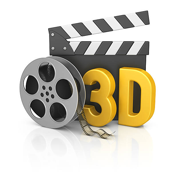 3 d filme coisas - 3 d cinema - fotografias e filmes do acervo