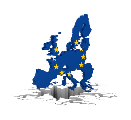 isolated EU above crack.3d render.