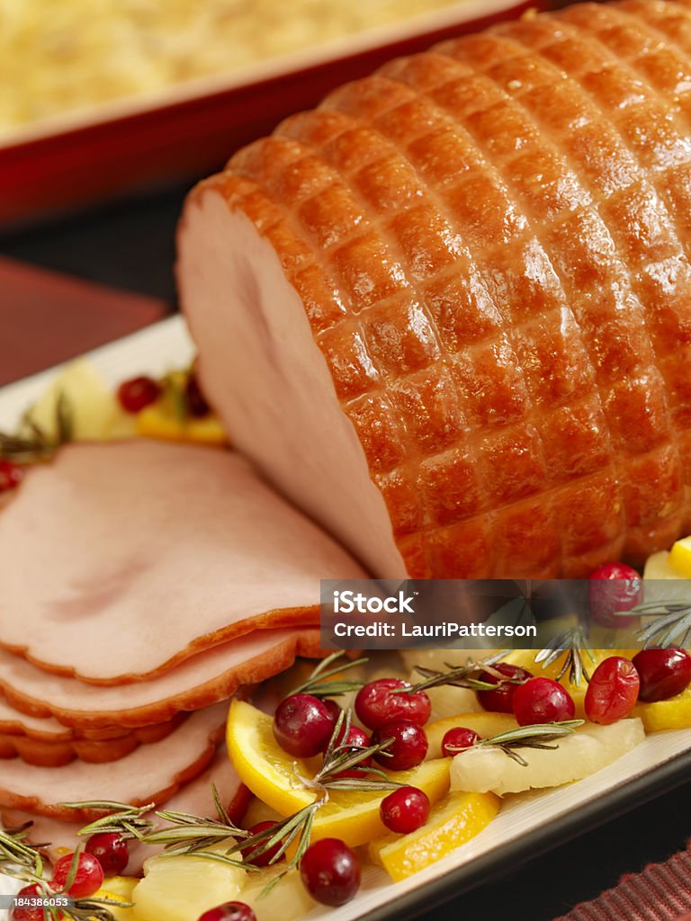 Kandierter Schinken Abendessen - Lizenzfrei Schinken Stock-Foto