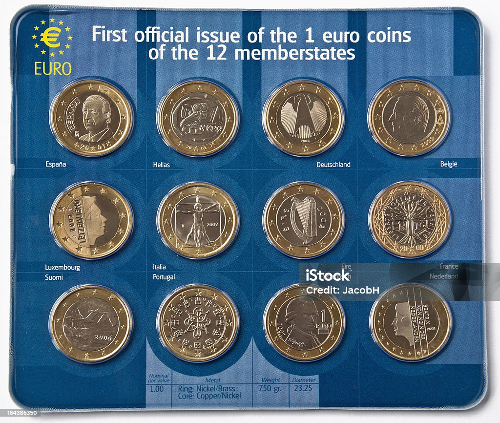 Las monedas europeas - Foto de stock de Símbolo de Moneda de la Comunidad Europea libre de derechos