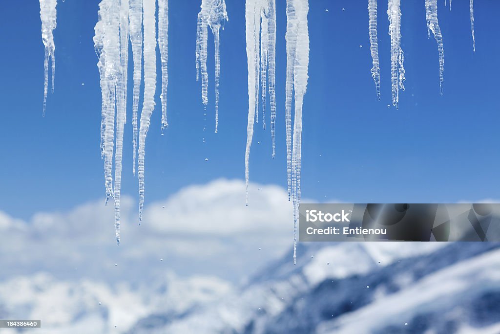 Icicles - Lizenzfrei Eiszapfen Stock-Foto