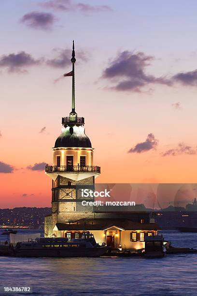 Maiden Tower Stock Photo - Download Image Now - Blue, Bosphorus, Brightly Lit