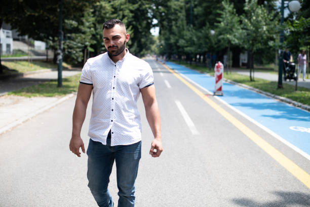istock Young Man Walking Outdoors in Nature 1843867927