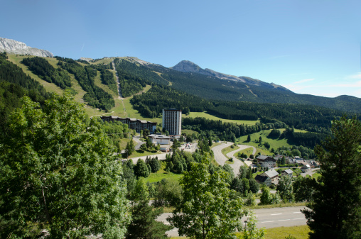 Chalets and hotels in Alp D'huez, France