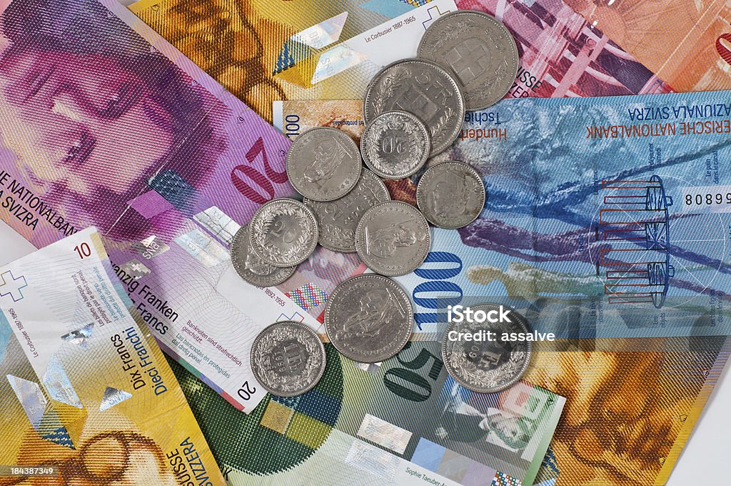 Valuta svizzera - Foto stock royalty-free di Affari