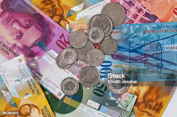 Valuta Svizzera - Fotografie stock e altre immagini di Affari - Affari, Attività bancaria, Banconota