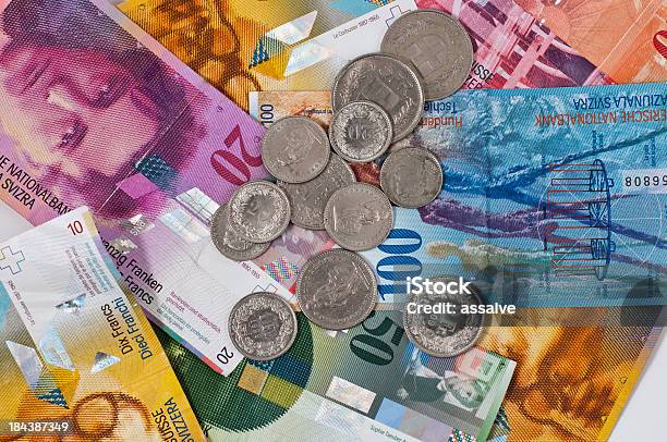 Swiss Currency Stock Photo - Download Image Now - Backgrounds, Bank Account, Banking