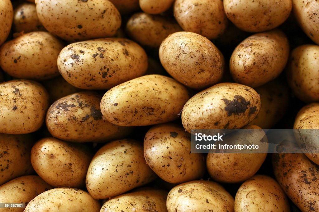 Nahaufnahme von frischen Kartoffeln - Lizenzfrei Kartoffel - Wurzelgemüse Stock-Foto