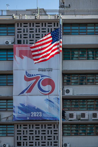 Embassy of the United States of America in Seoul capital of South Korea on 18 November 2023