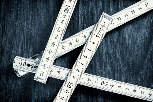 Folding rule - metering measurement tool