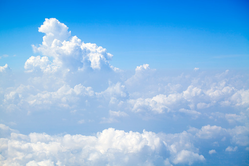 Clouds from above at 30000 feet