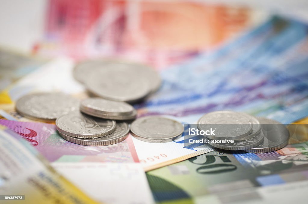 swiss currency coins and notes swiss currency background. RELATED IMAGES HERE: Swiss Currency Stock Photo