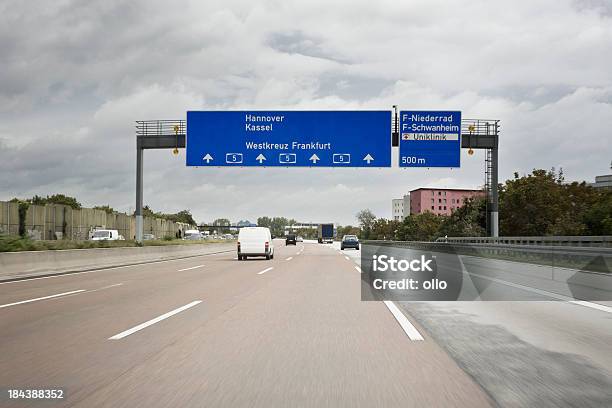 Traffic On German Autobahn A5 Personal Perspective Stock Photo - Download Image Now