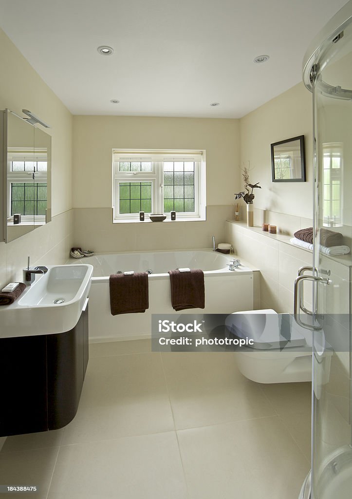 밝은 현대적이다 고객의 요실 - 로열티 프리 화장실-건축물 스톡 사진