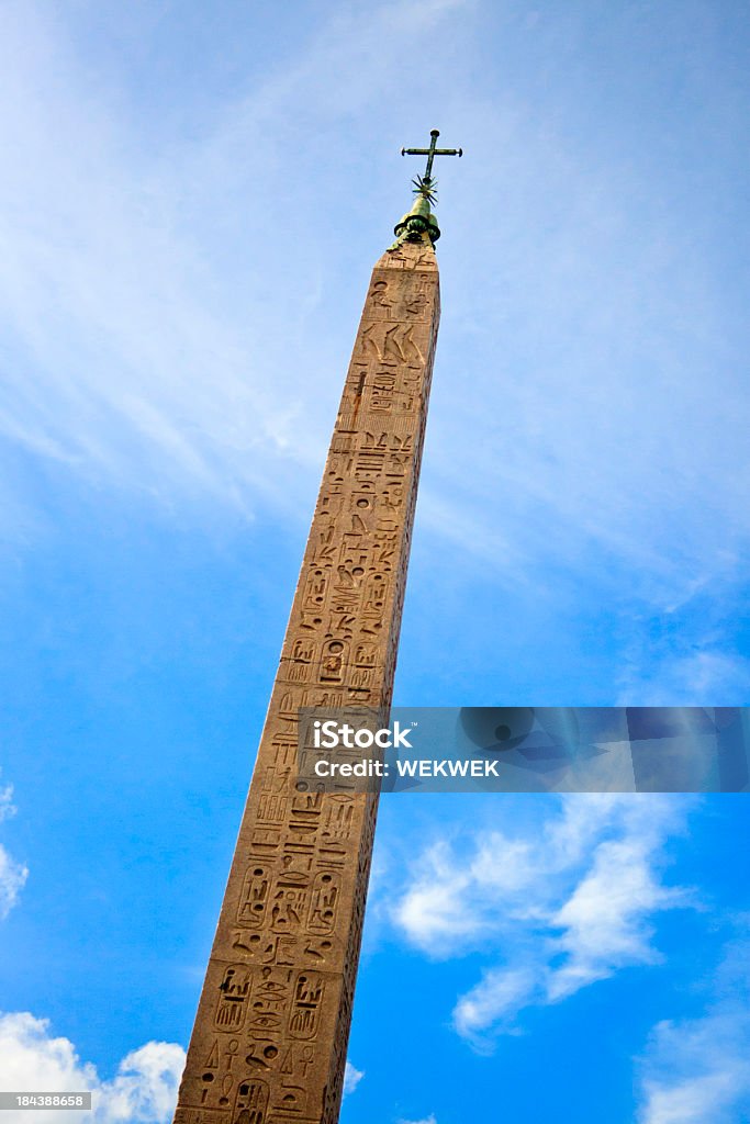 Obelisco Flaminio, Piazza del Popolo, Roma, Itália - Royalty-free Ao Ar Livre Foto de stock