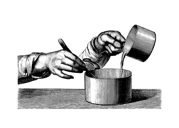 illustrations, cliparts, dessins animés et icônes de préparation de soupe et illustrations culinaire antique - objet gravé illustrations