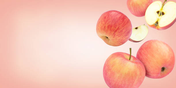 애플 플라잉 - drop red delicious apple apple fruit 뉴스 사진 이미지
