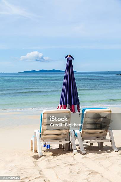 Chair On Beach Stock Photo - Download Image Now - Beach, Blue, Chair