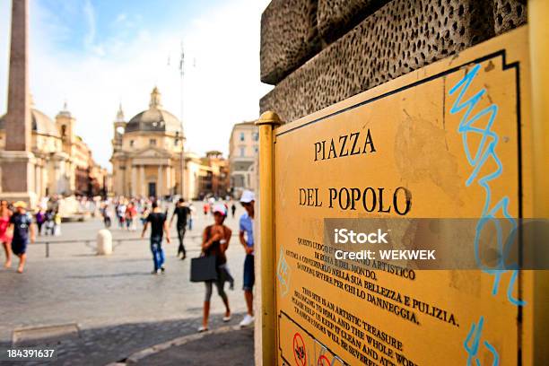 Photo libre de droit de Piazza Del Popolo Rome Italie banque d'images et plus d'images libres de droit de Architecture - Architecture, Bâtiment vu de l'extérieur, Capitales internationales