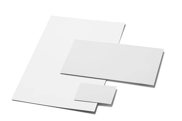 office stationery set office stationery set on white. gift tag note photos stock pictures, royalty-free photos & images