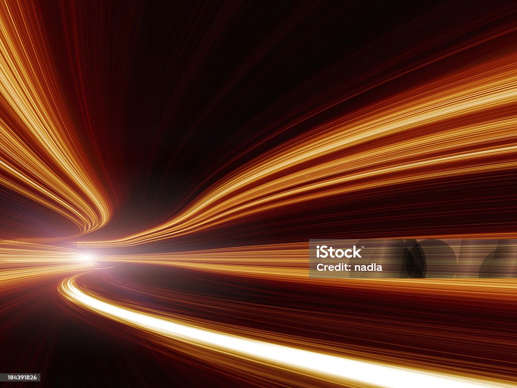 Abstrato movimento no túnel de estrada de Velocidade - Royalty-free Abstrato Foto de stock