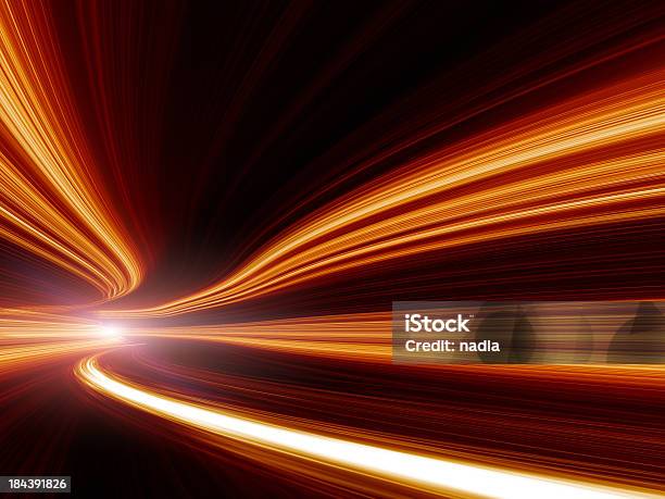 Abstrato Movimento No Túnel De Estrada De Velocidade - Fotografias de stock e mais imagens de Abstrato