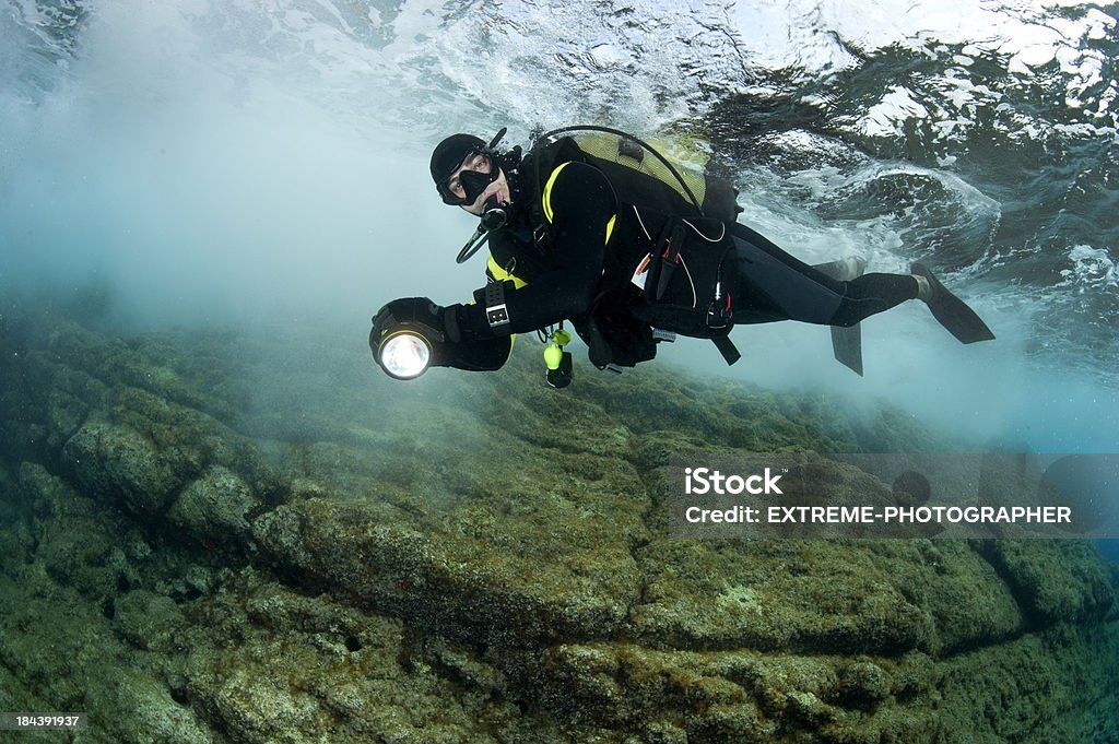 Plongeur sous la surface de - Photo de Activité libre de droits