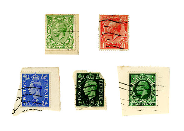 istock Kings George V and VI on postage stamps 184392778