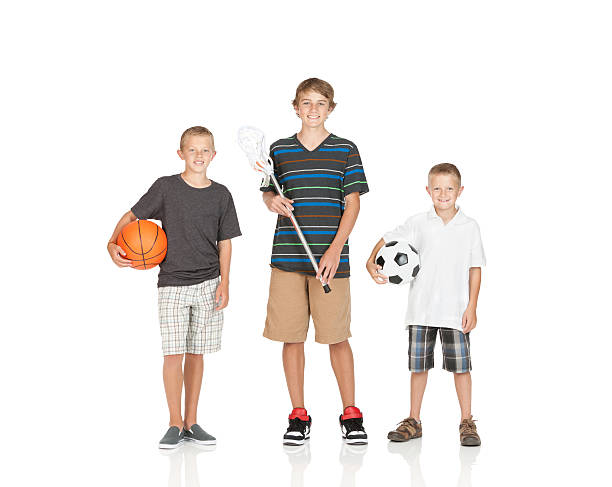 istock Children with sports equipments 184393161