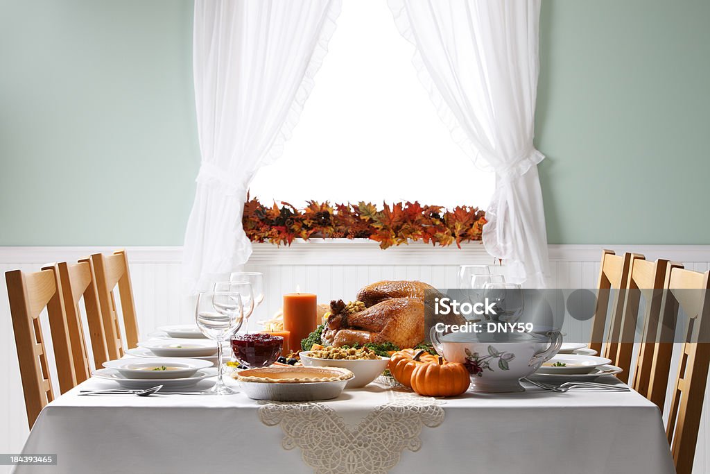 感謝祭ディナー - 感謝祭のロイヤリティフリーストックフォト