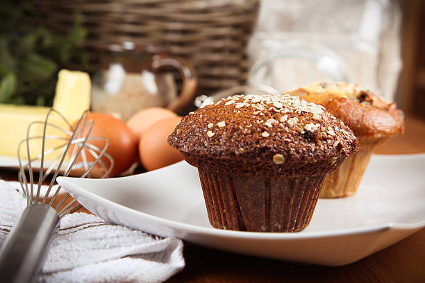 istock Oatmeal raisin muffin 184393634