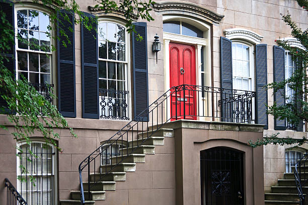 istock Red Door; Historic Home - Savannah, Georgia 184393885