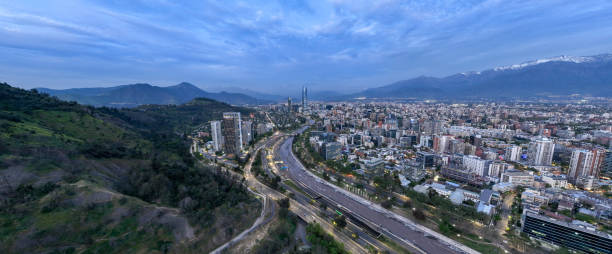 istock Elevated view of Santiago, Chile 1843941521