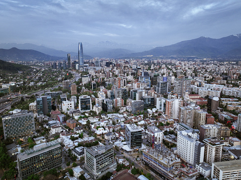 Elevated view of Santiago, Chile