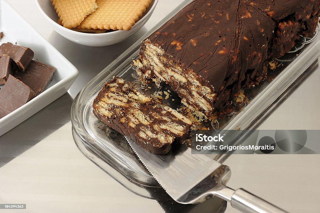 Biscotto al cioccolato Torta - Foto stock royalty-free di Biscotto secco