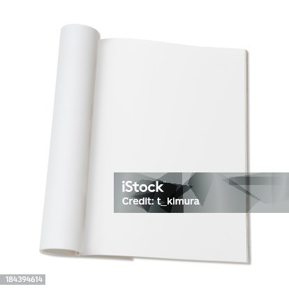 istock Blank page of magazine 184394614