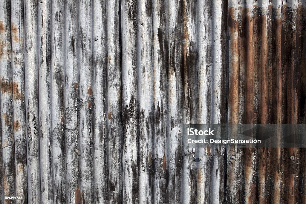 Vecchia Texture metallo ondulato (XXXL - Foto stock royalty-free di Alluminio
