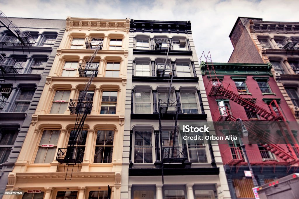 New Yorker Architektur: SoHo-Lofts - Lizenzfrei New York City Stock-Foto
