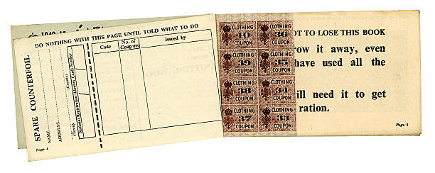 istock British World War Two clothing coupons and counterfoil 184395639