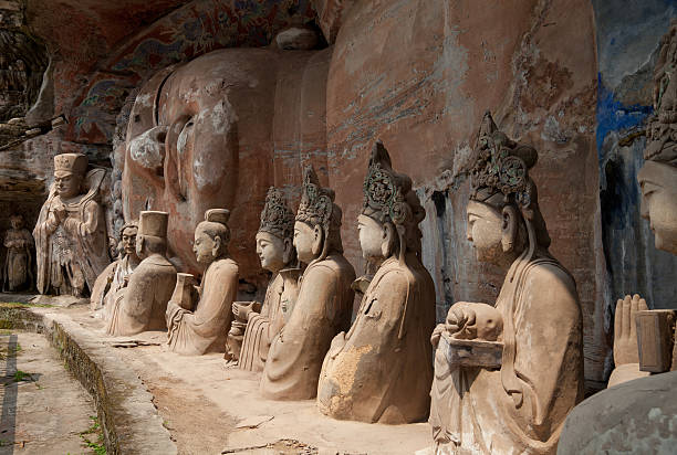istock Buddhist statue at Dazu Stone carvings 184395701
