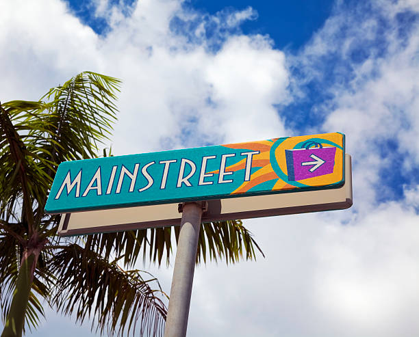istock Mainstreet street sign 184395877
