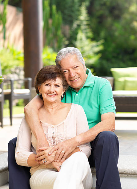 istock Cheerful senior couple 184396075