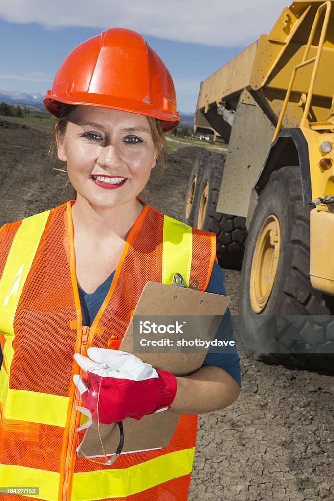 Weibliche Bau Arbeiter - Lizenzfrei Bauarbeiter Stock-Foto